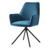 Chaise de salle à manger velours - Turquoise / bleu – Image 2