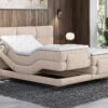 Ensemble sommiers relaxation électrique + matelas - Tissu Brun – Image 2