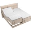 Ensemble sommiers relaxation électrique + matelas - Tissu Brun – Image 3