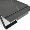 Table à manger extensible en céramique - Effet marbre noir – Image 3