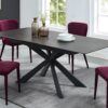 Table à manger extensible en céramique - Anthracite